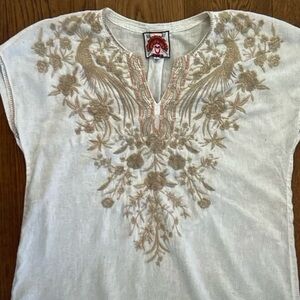 Johnny Was linen easy tunic dress